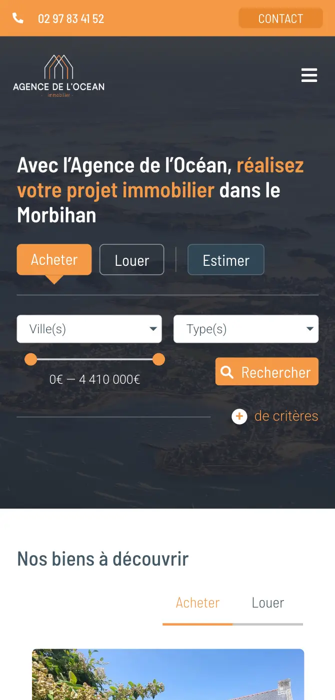 agence de l'océan creation site internet mobile -1