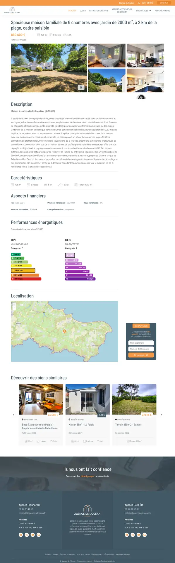 agence de l'océan creation site web